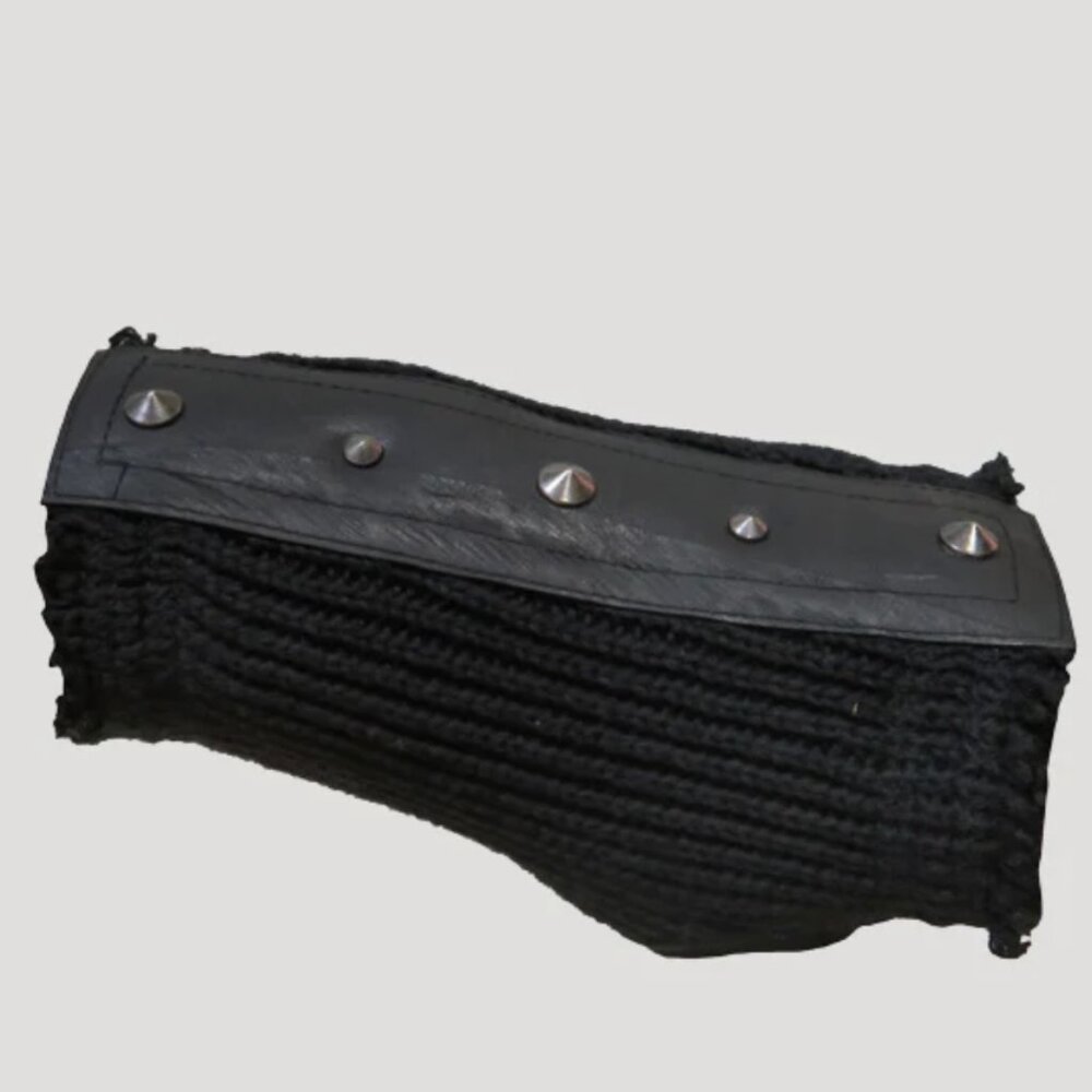 Psylo Ribbed Vmix Edgy Fingerless Gloves - Unisex View 3